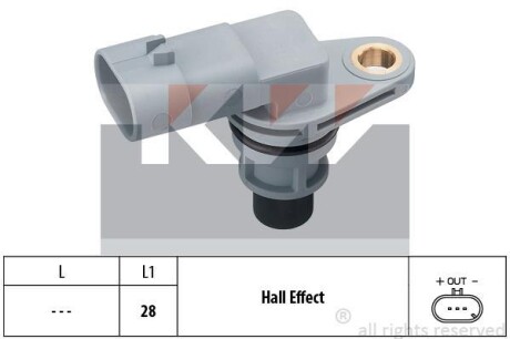 Датчик р/вала, к/вала (аналог EPS 1.953.380/Facet 9.0380) - (55216241, 1920SR, 1920TS) KW 453 380