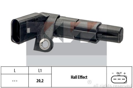 Датчик р/вала, к/вала (аналог EPS 1.953.683 /Facet 9.0683) - KW 453 683