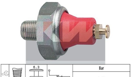 Датчик тиску масла (аналог EPS 1.800.016/Facet 7.0016) - KW 500 016