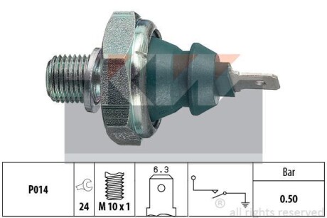 Датчик тиску масла (аналог EPS 1.800.138/Facet 7.0138) - KW 500 138