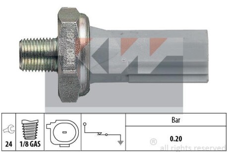 Датчик тиску масла (аналог EPS 1.800.187/Facet 7.0187) - KW 500 187