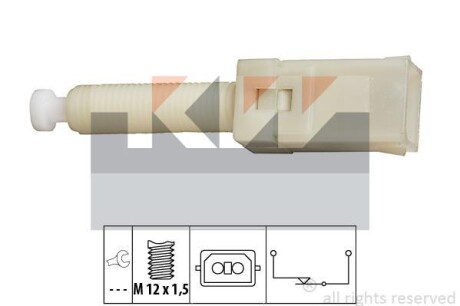 Датчик педалі гальм/зчеплення (аналог EPS 1.810.087/Facet 7.1087) - KW 510 087