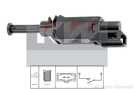 Датчик педалі гальм/зчеплення (аналог EPS 1.810.143/Facet 7.1143) - (1H0927189A, 1H0927189D, 7291993) KW 510 143