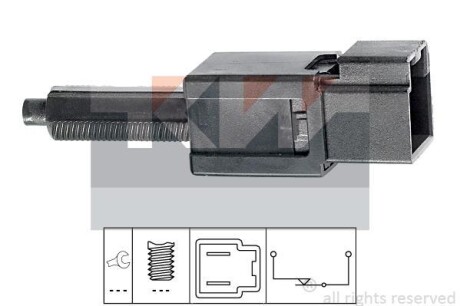 Датчик педалі гальм/зчеплення (аналог EPS 1.810.165/Facet 7.1165) - KW 510 165