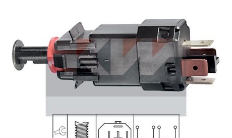 Датчик педалі гальм/зчеплення (аналог EPS 1.810.205/Facet 7.1205) - KW 510 205
