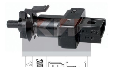 Датчик педалі гальм/зчеплення (аналог EPS 1.810.222/Facet 7.1222) - KW 510 222