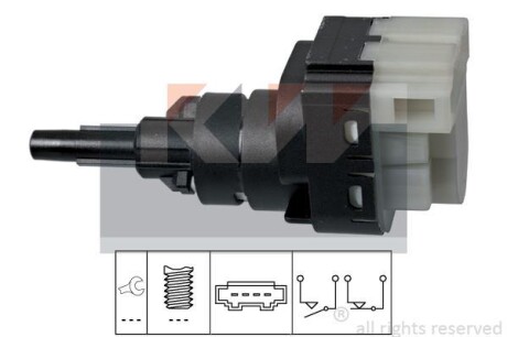 Датчик педалі гальм/зчеплення (аналог EPS 1.810.229/Facet 7.1229) - KW 510 229