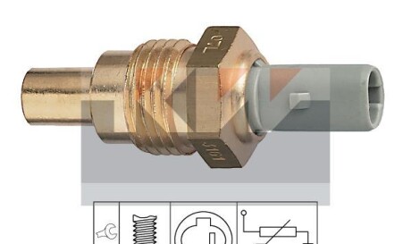 Датчик температури охолодж. рідини/масла/топлива (аналог EPS 1.830.161/Facet 7.3161) - KW 530 161