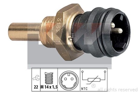 Датчик температури охолодж. рідини/масла/топлива (аналог EPS 1.830.183/Facet 7.3183) - KW 530 183