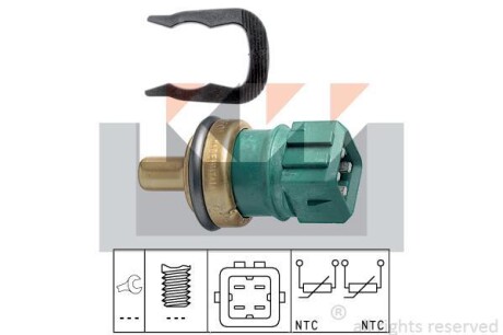 Датчик температури охолодж. рідини/масла/топлива (аналог EPS 1.830.260/Facet 7.3260) - KW 530 260