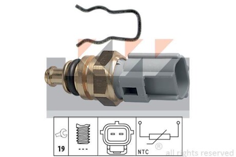 Датчик температури охолодж. рідини/масла/топлива (аналог EPS 1.830.285 /Facet 7.3285) - KW 530 285