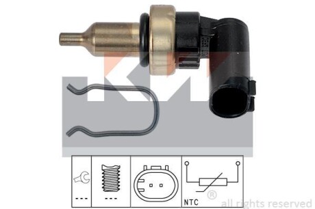 Датчик температури охолодж. рідини/масла/топлива (аналог EPS 1.830.343/Facet 7.3343) - (k68068747AC, K68068747AA, K05175764AA) KW 530 343