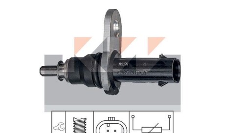 Датчик температури охолодж. рідини/масла/топлива (аналог EPS 1.830.356 /Facet 7.3356) - KW 530 356