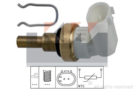 Датчик температури охолодж. рідини/масла/топлива (аналог EPS 1.830.360 /Facet 7.3360) - KW 530 360
