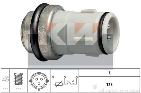 Датчик температури охолодж. рідини/масла/топлива (аналог EPS 1.830.533/Facet 7.3533) - KW 530 533