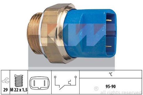 Датчик включення вентилятора (аналог EPS 1.850.032/Facet 7.5032) - (893959481, 811959481, 823959481M) KW 550 032