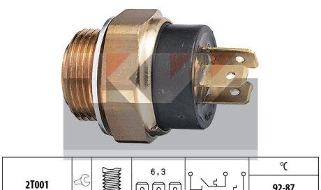 Термовыключатель, вентилятор радиатора - KW 550612