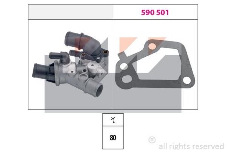 Термостат (аналог EPS 1.880.097 /Facet 7.8097) - KW 580 097