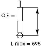 Фото 2 - Стойка амортизатору (амортизатор) KYB 343313
