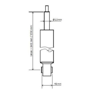 Фото 2 - Стійка амортизатору (амортизатор) KYB 3448025