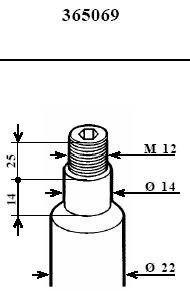 Фото 2 - Стойка амортизатору (амортизатор) KYB 365069