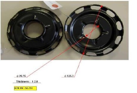 Фото 2 - Тарелка пружины KYB SG703