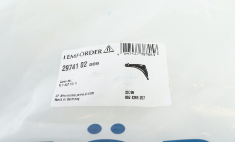 Фото 8 - Рычаг LEMFORDER 29741 02 (2974102)