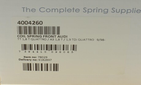 Фото 6 - Пружина подвески LESJOFORS 4004260