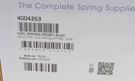 Фото 6 - Пружина підвіски LESJOFORS 4004263