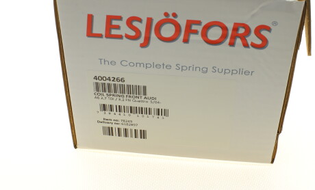 Фото 6 - Пружина підвіски LESJOFORS 4004266