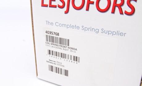 Фото 6 - Пружина подвески LESJOFORS 4035768