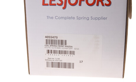 Фото 6 - Пружина подвески LESJOFORS 4055473