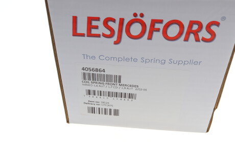 Фото 6 - Пружина подвески LESJOFORS 4056864
