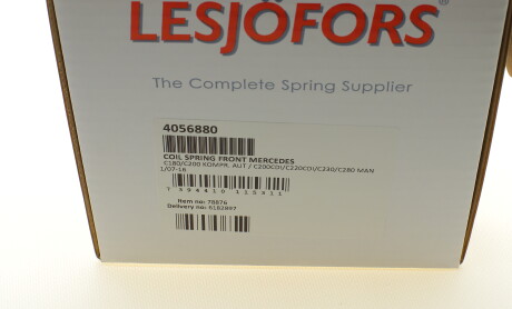 Фото 6 - Пружина подвески LESJOFORS 4056880
