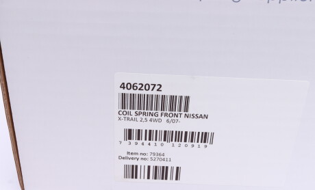 Фото 5 - Пружина підвіски LESJOFORS 4062072