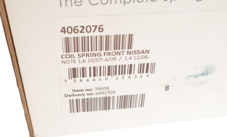 Фото 6 - Пружина підвіски LESJOFORS 4062076