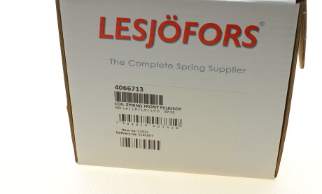 Фото 6 - Пружина підвіски LESJOFORS 4066713