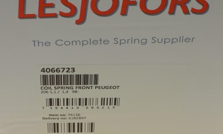 Фото 6 - Пружина підвіски LESJOFORS 4066723