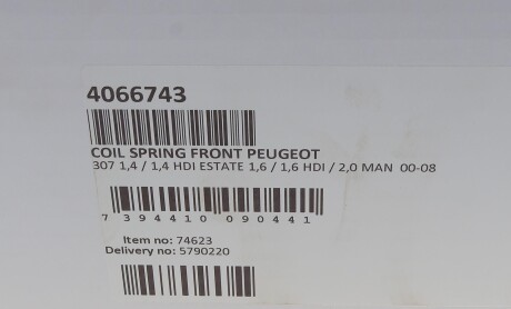 Фото 6 - Пружина підвіски LESJOFORS 4066743