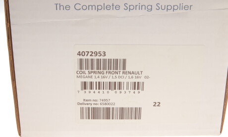 Фото 6 - Пружина підвіски LESJOFORS 4072953