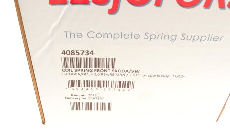 Фото 6 - Пружина підвіски LESJOFORS 4085734