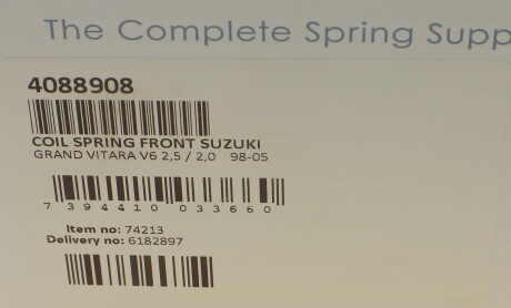 Фото 6 - Пружина підвіски LESJOFORS 4088908