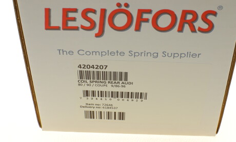 Фото 6 - Пружина подвески LESJOFORS 4204207