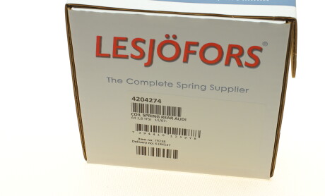 Фото 6 - Пружина підвіски LESJOFORS 4204274