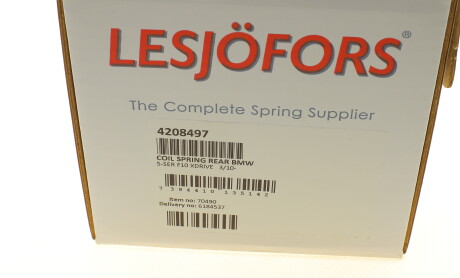 Фото 6 - Пружина підвіски LESJOFORS 4208497