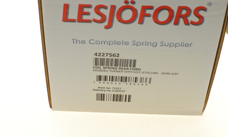 Фото 6 - Пружина підвіски LESJOFORS 4227562