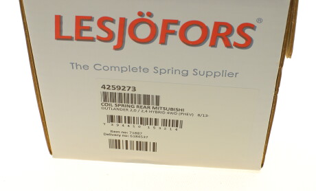 Фото 6 - Пружина подвески LESJOFORS 4259273