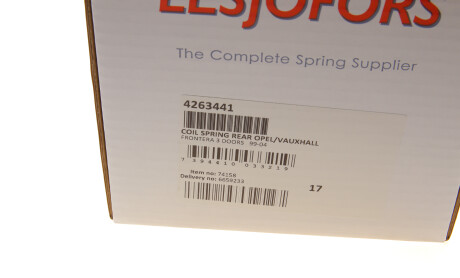 Фото 6 - Пружина підвіски LESJOFORS 4263441