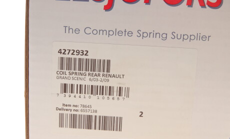 Фото 6 - Пружина підвіски LESJOFORS 4272932