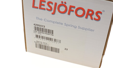 Фото 6 - Пружина підвіски LESJOFORS 4295072